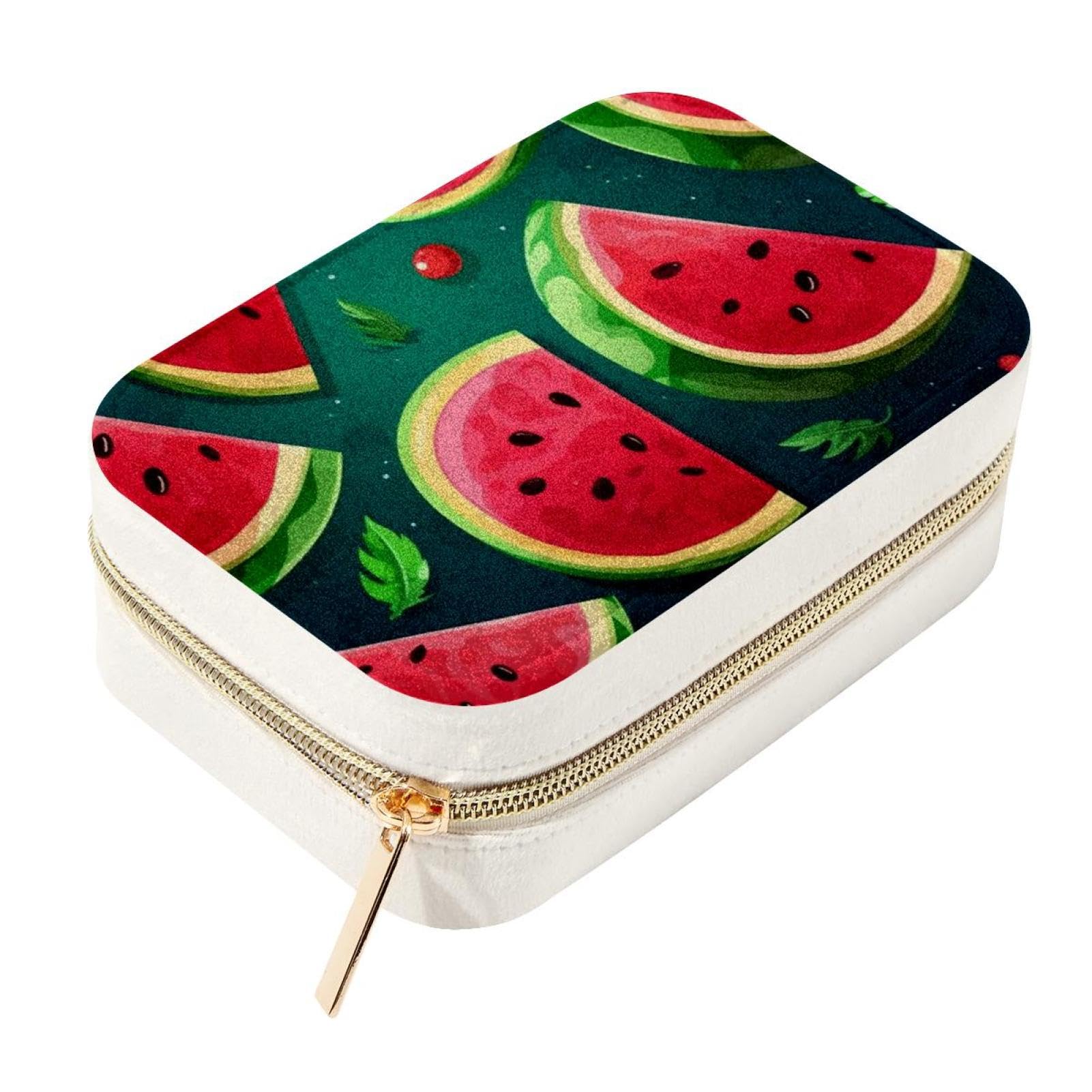 Joyero espacioso con diseño de sandía, el regalo ideal para tus collares