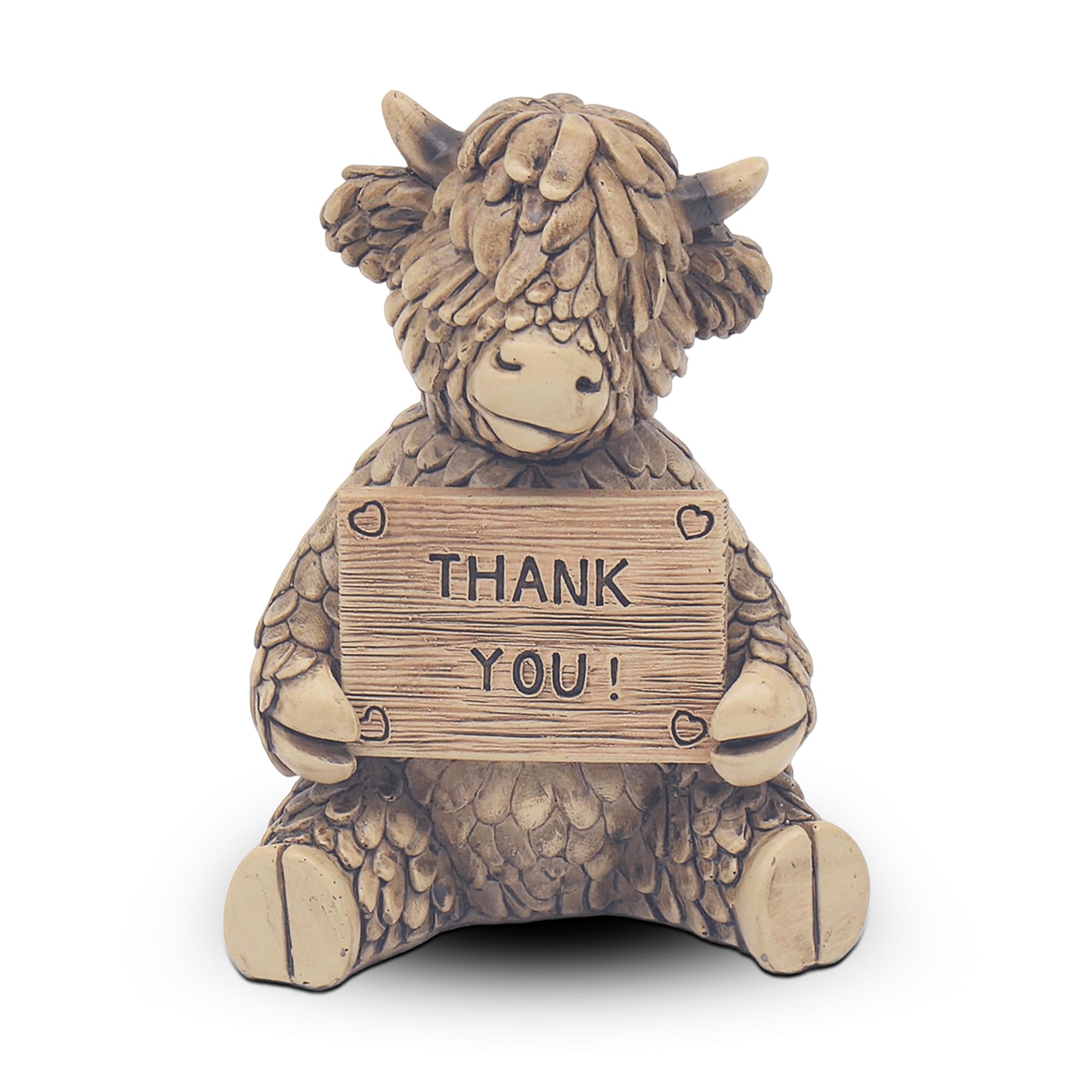Lesser & Pavey Hughie Highland Cow Ornament - 'Thank You' LP76693