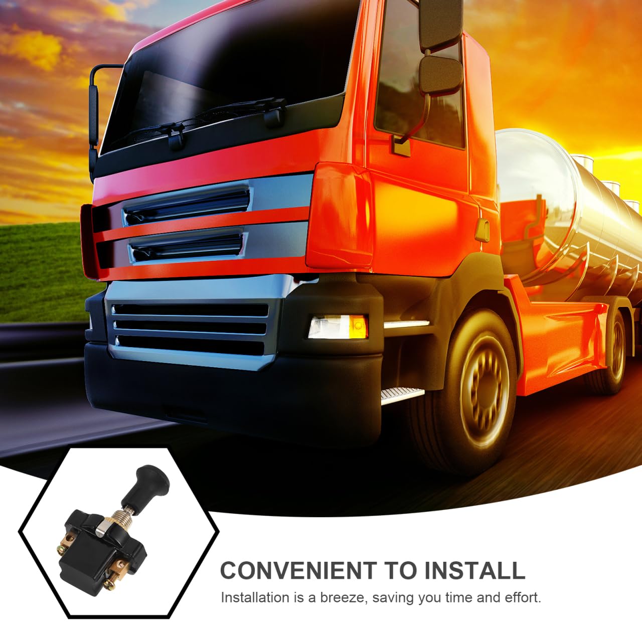 iplusmile Interruttore Fari a Tirante 12V Universale Per Auto E Camion Push Pull Manuale in Metallo PVC ABS