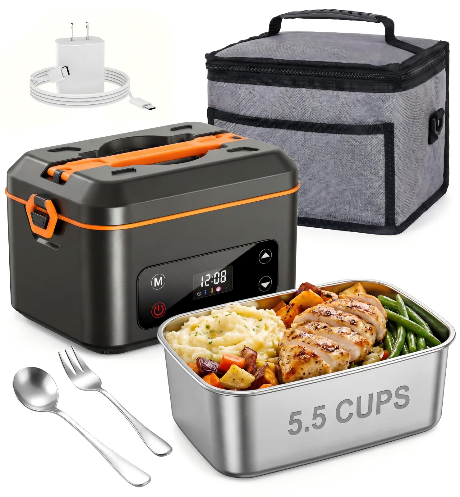 Amazon.com: RUDAP Cordless Electric Lunch Box, 24000mAh