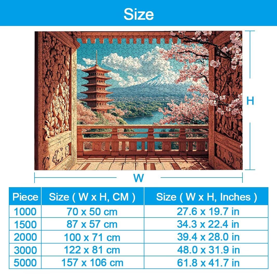 Puzzle 1000 Pièces Adultes, Puzzle 1000 Pieces Japon, Cadeau Femme -2152