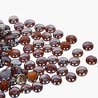 Vista 4 de GasSaf Cuentas de cristal de 3/4 pulgadas para chimenea de gas, sustituye a los troncos de gas existentes y rocas de lava (10 libras) (brillo ámbar)