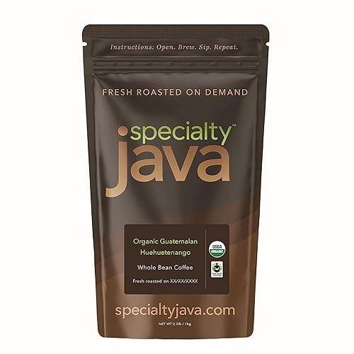 Huehuetenango orgánico guatemalteco grano entero de 2.2 libras, tostado fresco personalmente para ti en pedido y enviado directo, tostado medio,