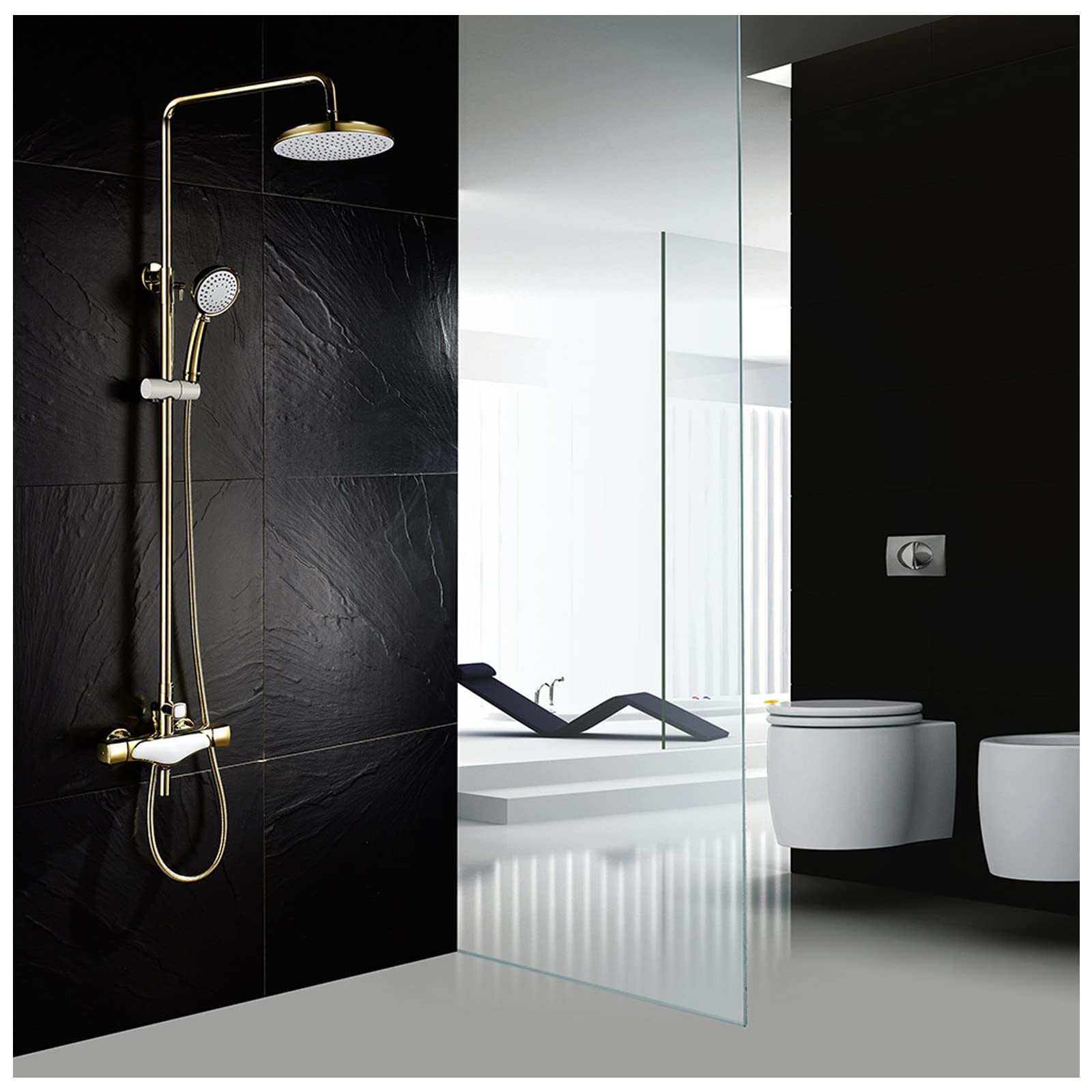 Mitigeur de Bain-Douche haute finition avec ensemble de robinetterie durable