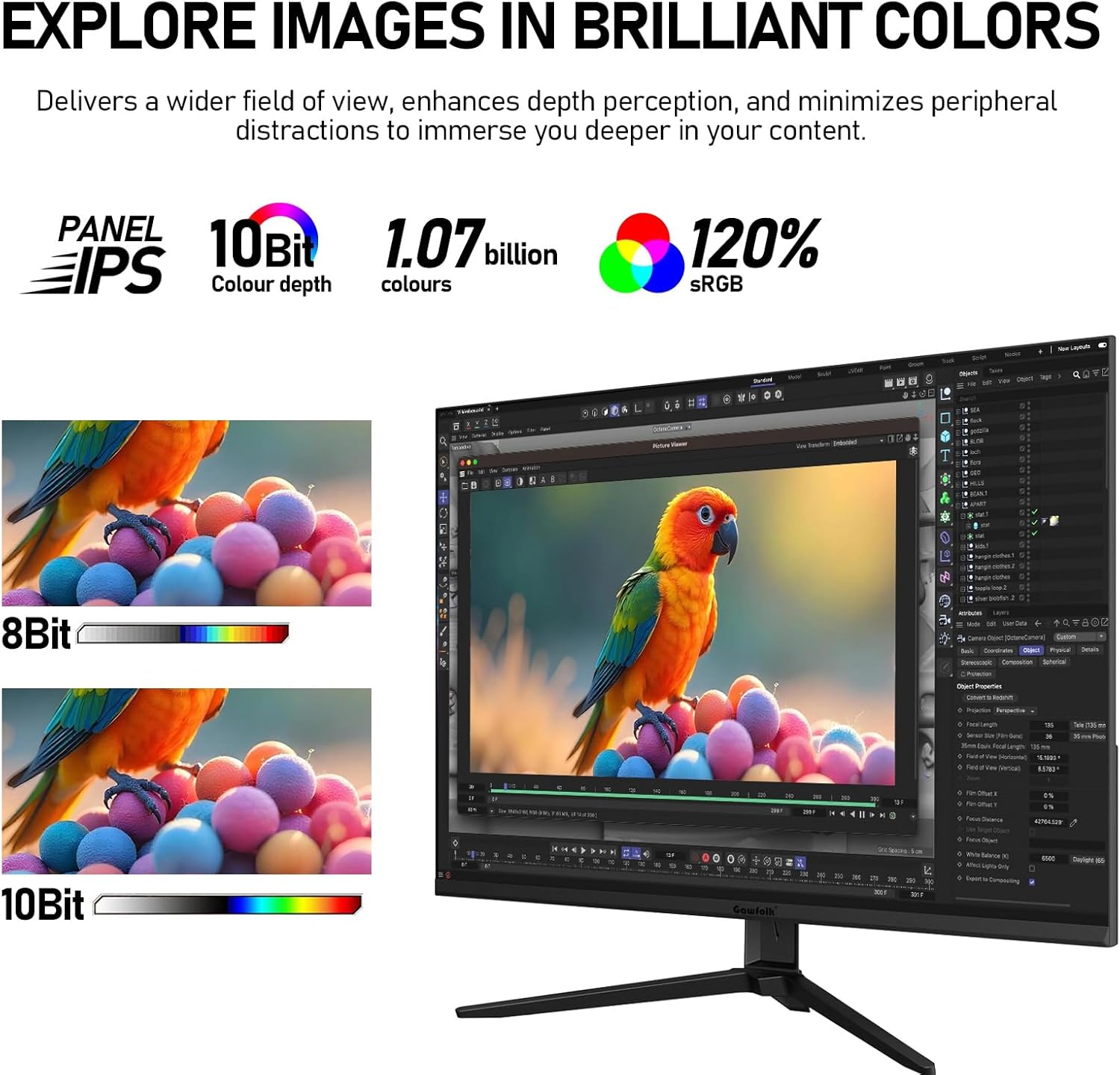 Gawfolk 28 Inch 4K Monitor IPS 60Hz, UHD (3840x2560p) PC Screen Built-in Speakers, Ultra HD Computer Dispaly for Home & Office, Support HDMI & DP, 3:2, 10Bit, 1.07 Billion Colours 3 71XboeNEvQL. AC SL1500