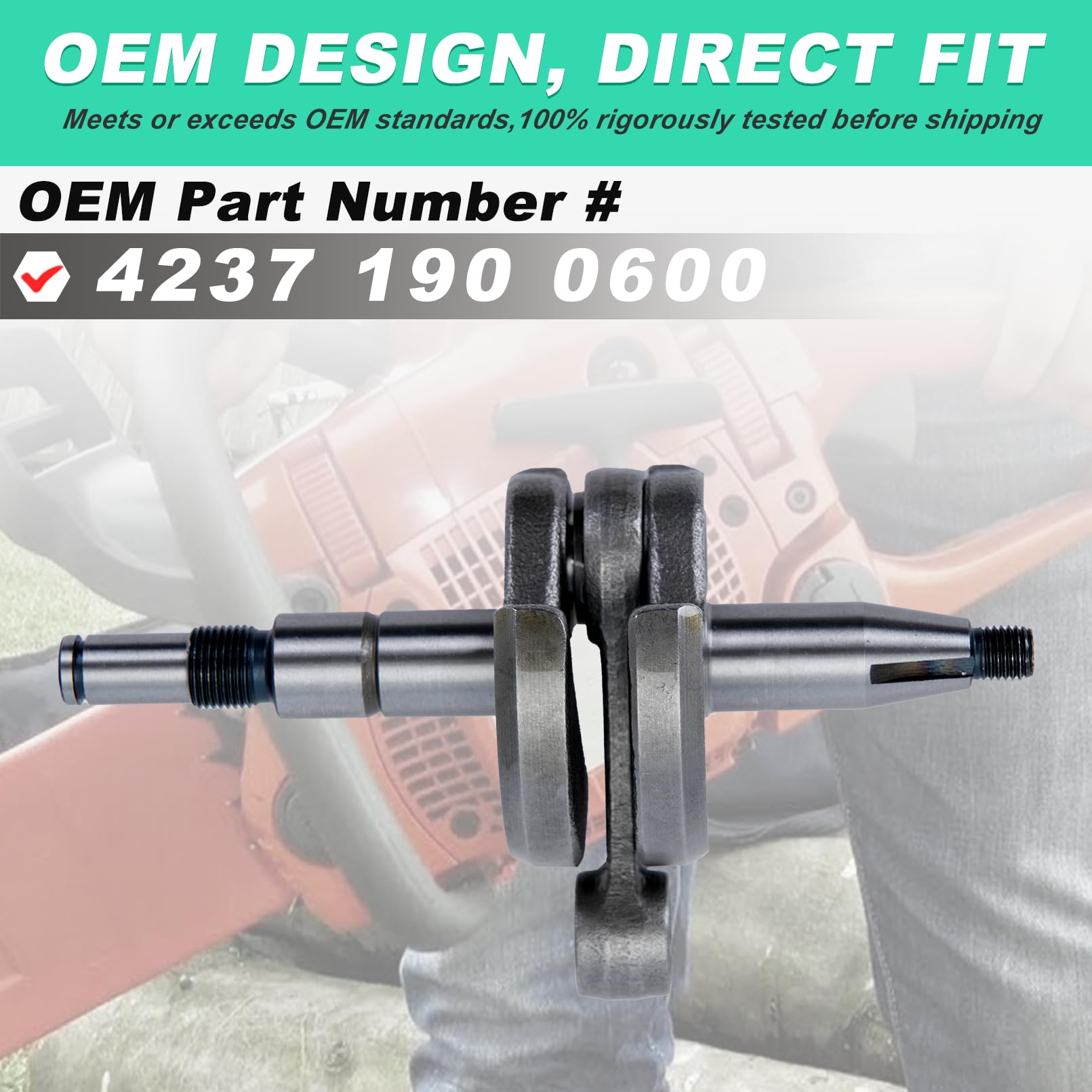 Adefol Cigüeñal para Stihl MS271 MS291 Motosierra, Avce Rodamientos, Aguja de pistón, Juntas de sellado, Reemplazo 1141 030 0401