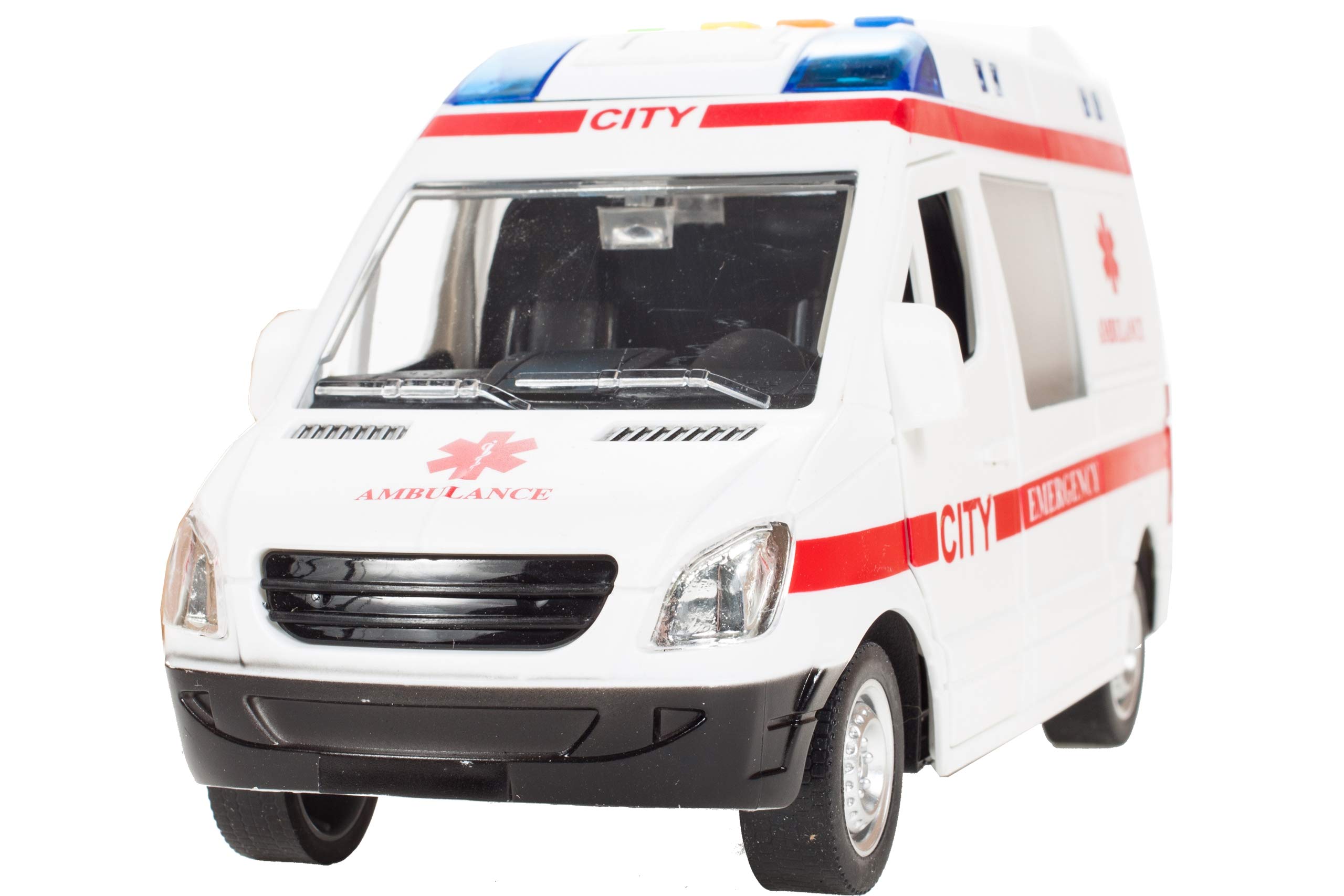MalPlay 5901924207979 Ambulans Z Dźwiękiem 1:16 , Karetka ,wielokolorowy
