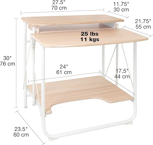 Miniatura 3 de Calico Designs Stow Away - Escritorio plegable color blanco