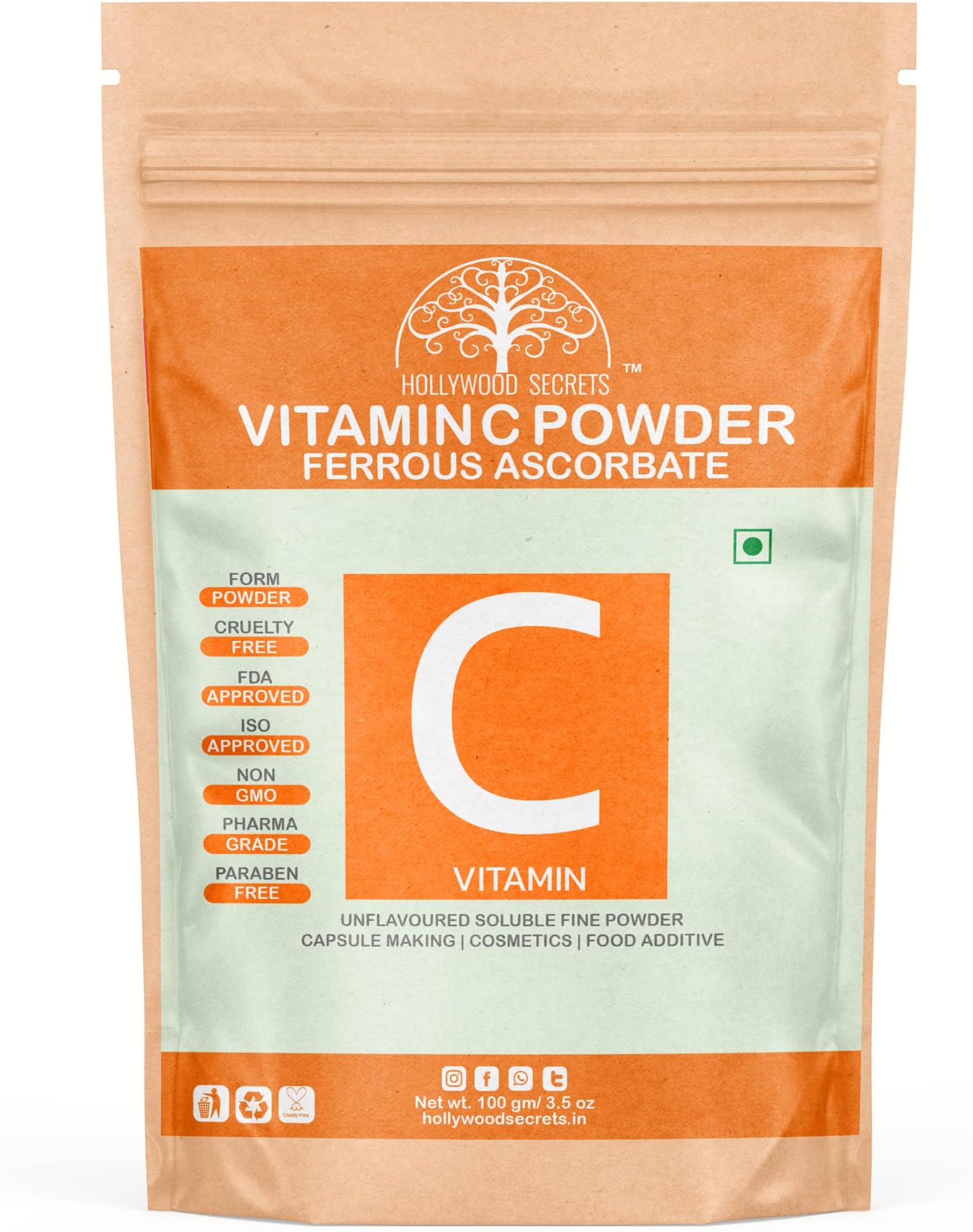 Vitamin C Ferrous Ascorbate Powder 100gm