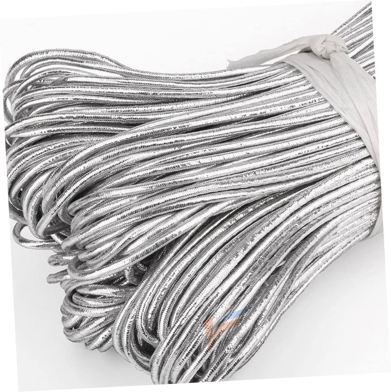 1 Roll Silver Elastic Cord for DIY Jewelry Making Stretch Thread for Beading Craft Projects Organizing Cords Durable Flexible Material for Bracelets Necklaces