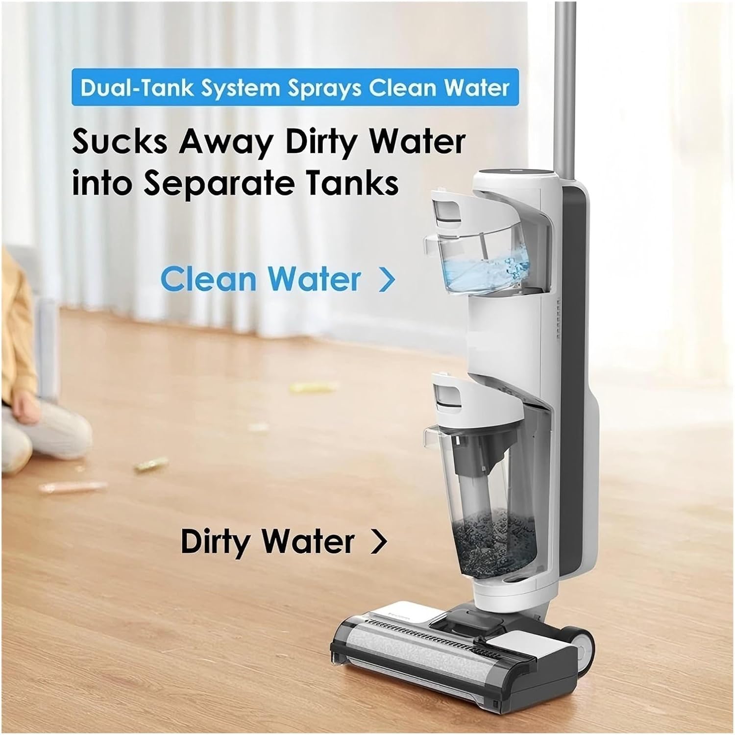 Vacuum Cleaner Clean Water Tank【Compatible with IFloor 3 /Floor One S3】 Handheld Vacuum Cleaner Large Capacity Water Tank Accessories