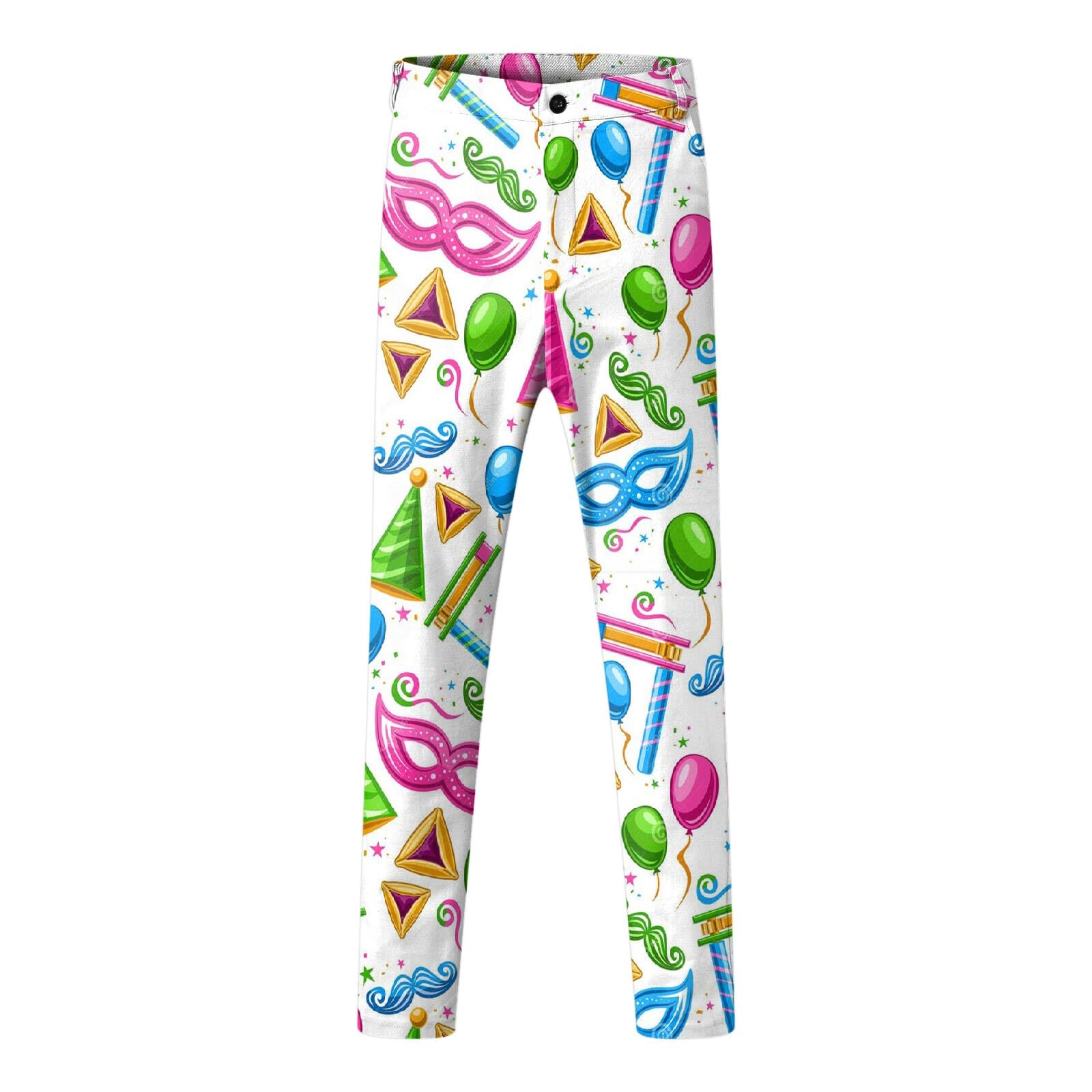 Traje para hombre, carnaval, fiesta temática, disfraz de máscaras divertidas, trajes con estampados coloridos, disfraz de carnaval de los años 60, chaqueta y pantalones, corte ajustado, 2