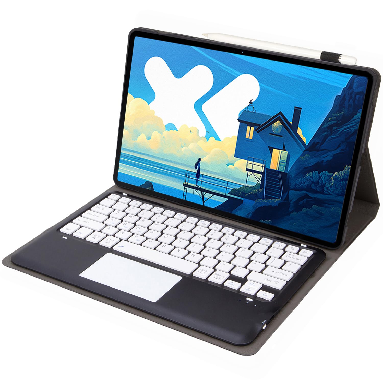 Bluetooth Keyboard Case with TrackPad for Lenovo Xiaoxin Pad