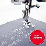 SINGER C5980Q Patchwork Plus Computerized Sewing Machine with Extension Table | 417 Stitch Applications, Built-In Font, Speed Control, Programmable Needle, LCD Screen & Heavy-Duty Metal Frame