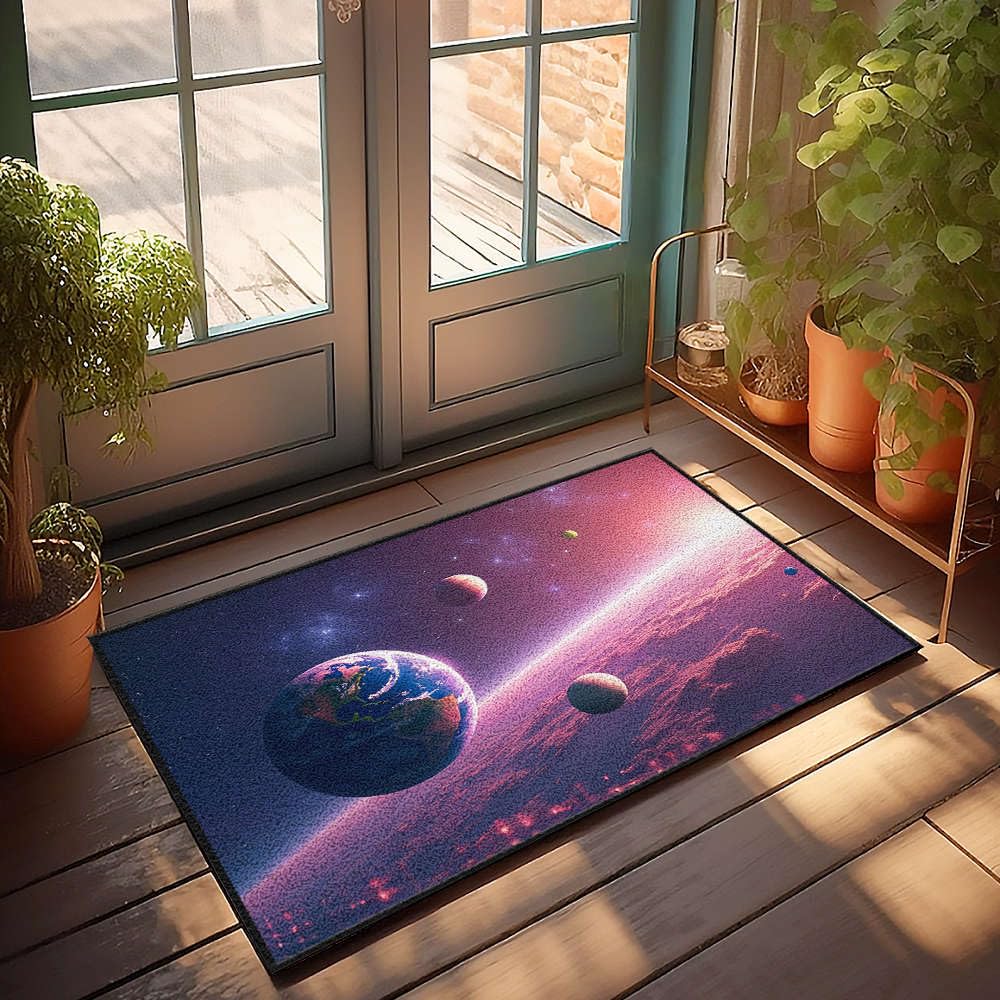 Tapis de bienvenue automne pour entrée de maison paillasson grand format espace