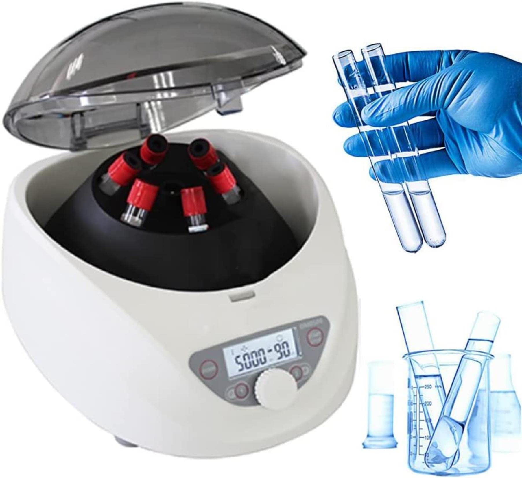 Centrifugeuse à basse vitesse réglable de 300 à 5000 tr/min avec minuterie de précision pcr