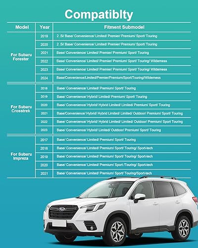 Miniatura 7 de Cargador inalámbrico para Subaru Forester 2024 2023 2019 2020 2021 2022, para accesorios Subaru Crosstrek 2018-2023, para Subaru Impreza 2017-2023,