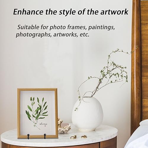 Miniatura 4 de SEUNGCH 12 soportes negros de 4.3 pulgadas para exhibiciones, caballetes de hierro para portarretratos de hierro, soporte de exhibición de libros de