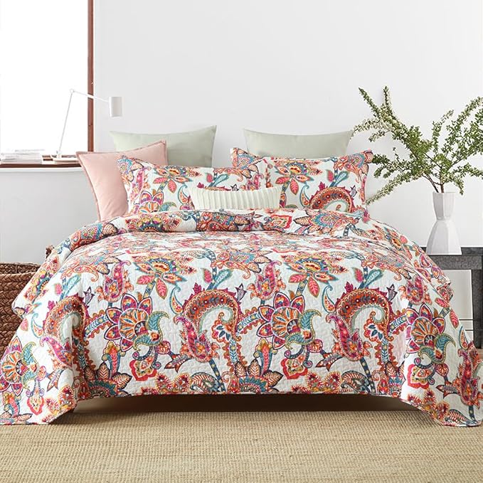 Wistown Cotton Bedspread Bedding Coverlet Quilt Sets, 3 Pieces