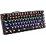 E-Element Mechanical Gaming Keyboard with Rainbow LED Backlight USB Wired Blue Axis 81 Key Anti-Ghost Key Waterproof Gaming K