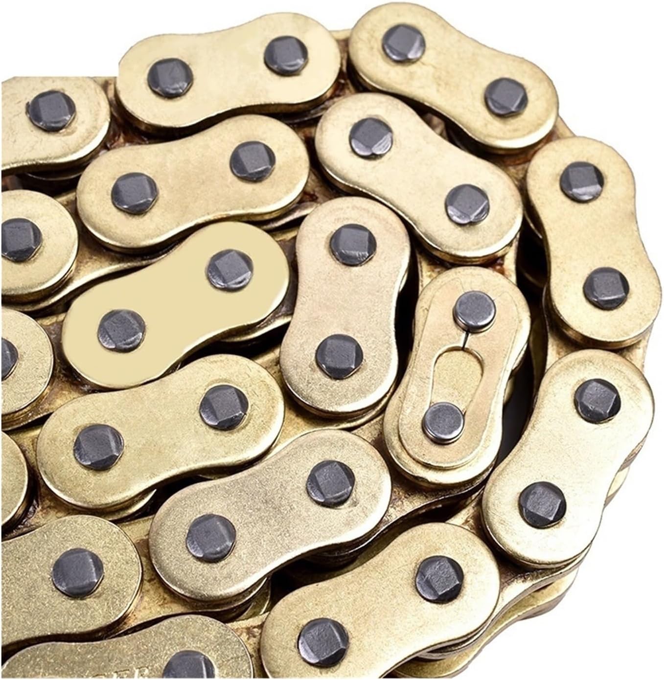 Universal Fits 428HO 428HV 428HX - Black and Golden Chain - 120L 130L 136L Options 428HX Motorcycle Sprocket and Chain Kit -(428H-130L)