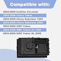 Vista 2 de Interruptor del limpiaparabrisas trasero, interruptor de control de luz antiniebla, compatible con Chevy Suburban 1500 2500 2003-2006 / Tahoe/GMC