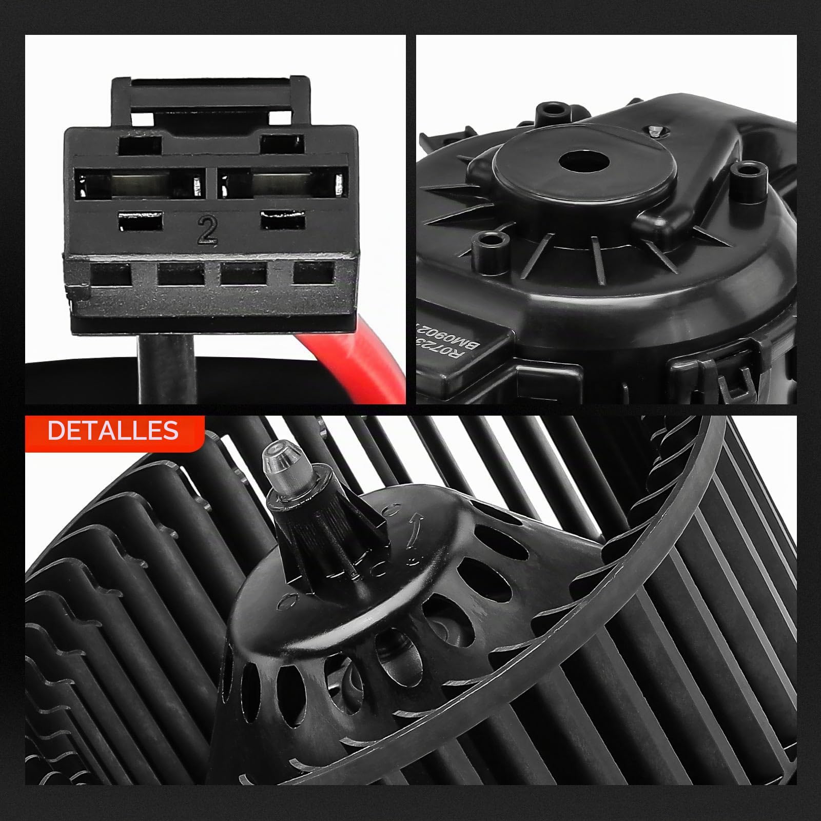 Frankberg Motor del ventilador del calefactor Compatible con Leon 5F1 Superb III Touring 3V5 Leon ST 5F8 A3 Sportback 8VA 8VF Superb III 3V3 Replace# 5Q1819021B