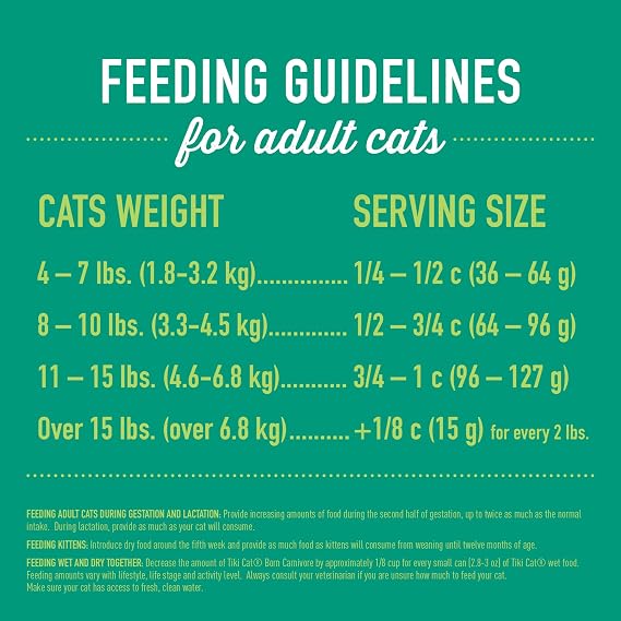 Tiki Cat Born Carnivore Dry Cat Food, Trout & Menhaden Fish, 3 lbs Bag