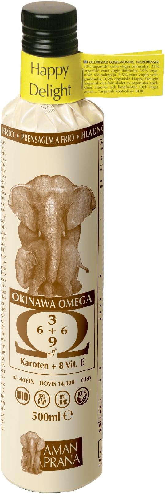 Amanprana Okinawa Omega 3/6/7/9 Happy Delight 500ml - 16.90fl oz