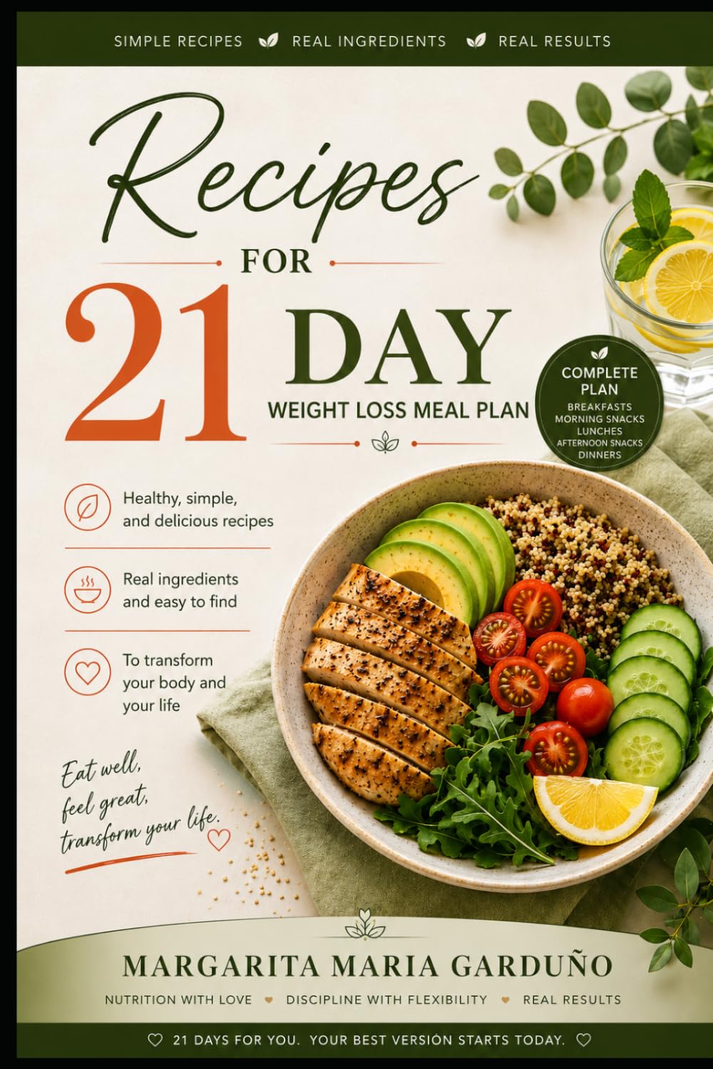 21 DAY WEIGHT LOSS MEAL PLAN: Recipes for 21 Days