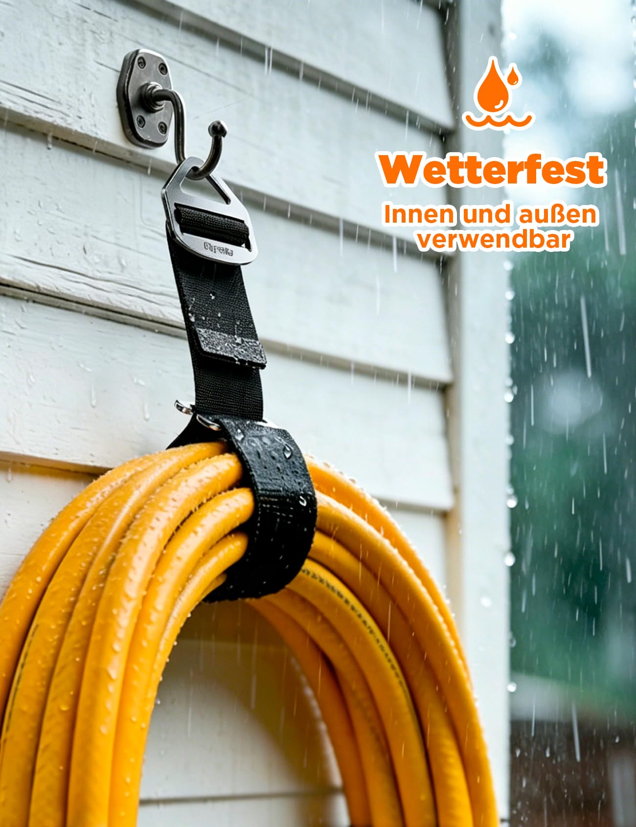 4er-Pack [Einhandbedienung/Schwerkraftspannung] Verlängerungskabel-Organizer, Verstellbarer Schlauch, Seil, Kabel Organisation und Aufbewahrung für Garage, Werkstatt, Wohnmobil, Geschenkset für Männer