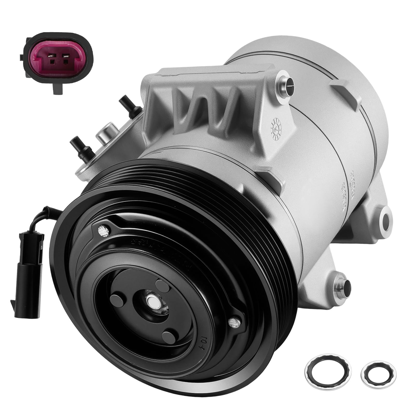 BDFHYK 8L8Z19703A Air Conditioning A/C Compressor with Clutch Compatible with Ford Escape V6 3.0L 2008 2009 2010 2011 2012, Compatible with Mazda Tribute V6 3.0L 2008-2011