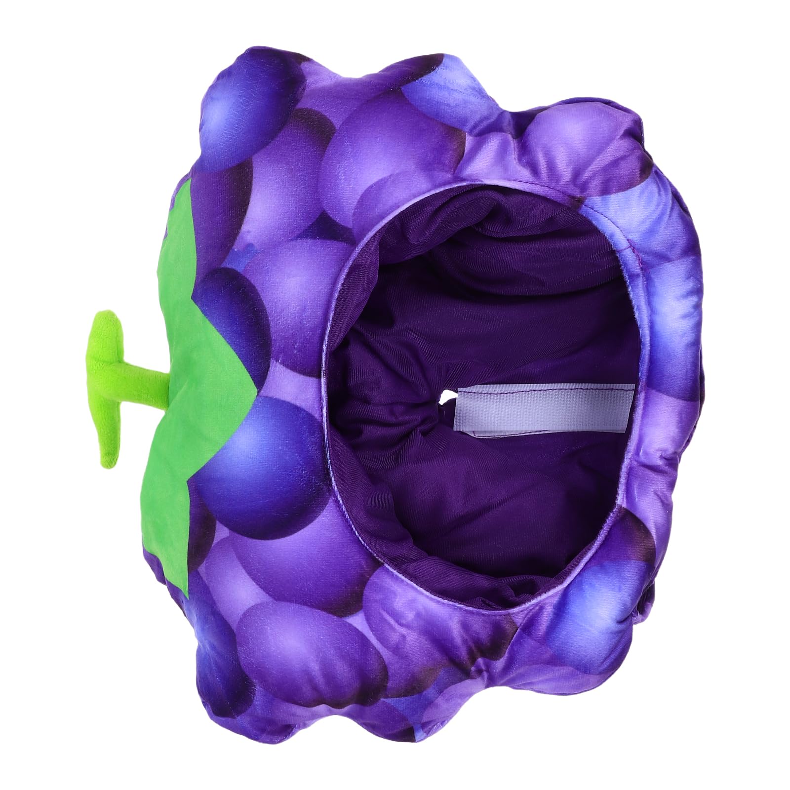 ZUNOXAZ Plush Grape Hat for Carnival and Role Plays, Comfortable and Easy to Wear Novelty Fruit Costume Hat, Fashionable and Adorable Purple Party Headwear