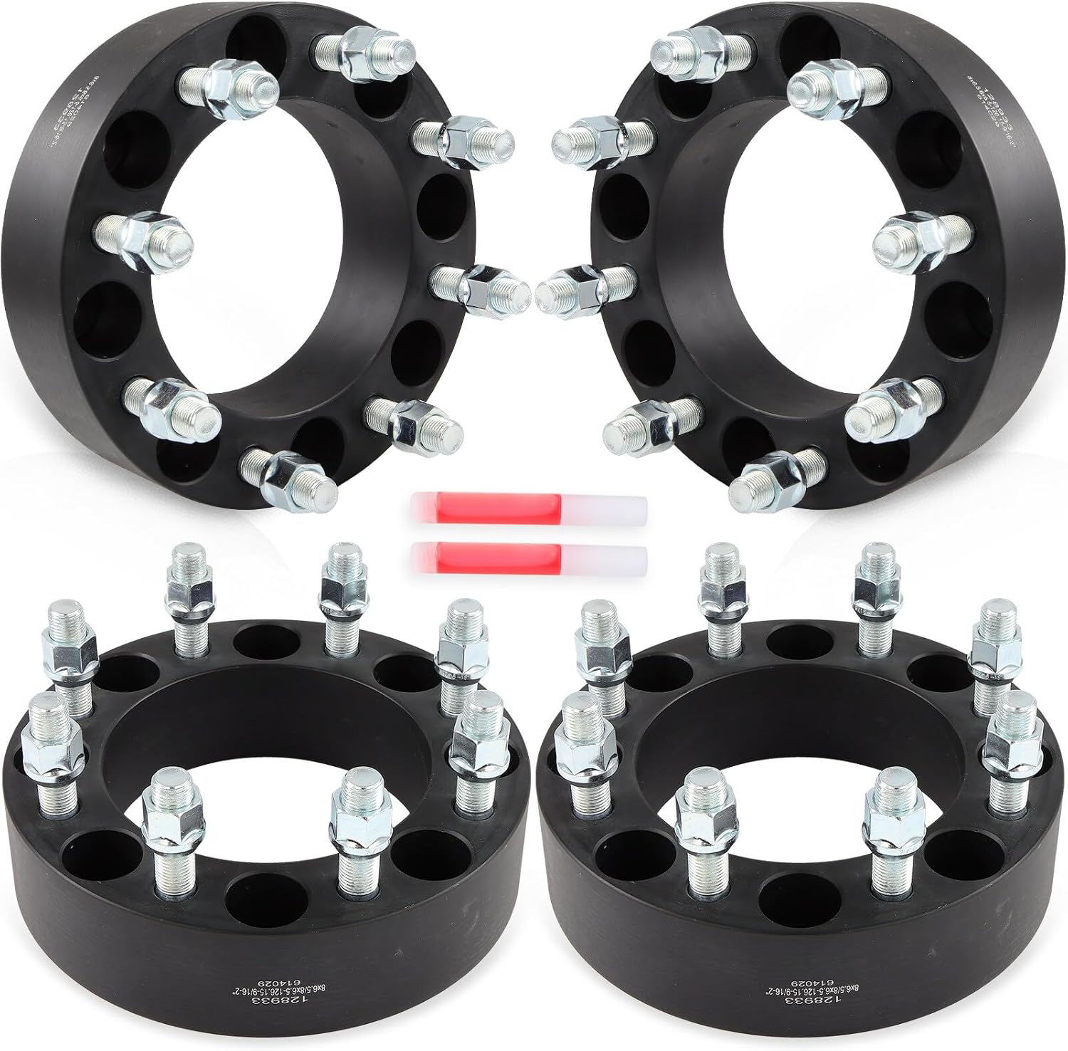 OCPTY 4PCS 8x6.5 to 8x6.5 Wheel Spacers 2" Wheel Adapters 9/16" Studs 126.15mm Center fit for 1977-1986 for Chevrolet for C20 / 1977-1986 for Chevrolet for C30 / 1978-1986 for Chevrolet for K20