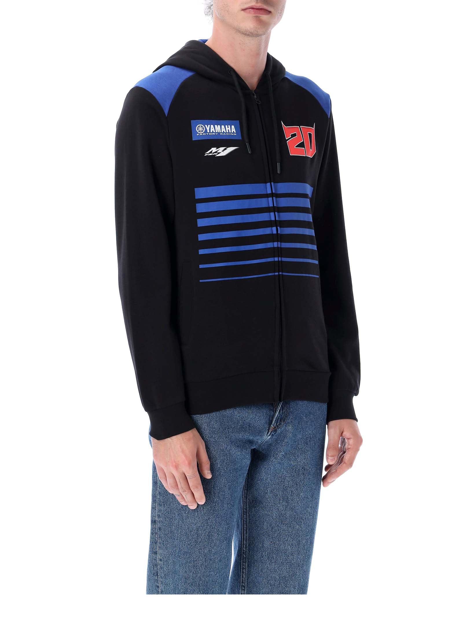 Fabio Quartararo Sweat a Capuche Zip 20 Dual Yamaha Factory Officiel MotoGP
