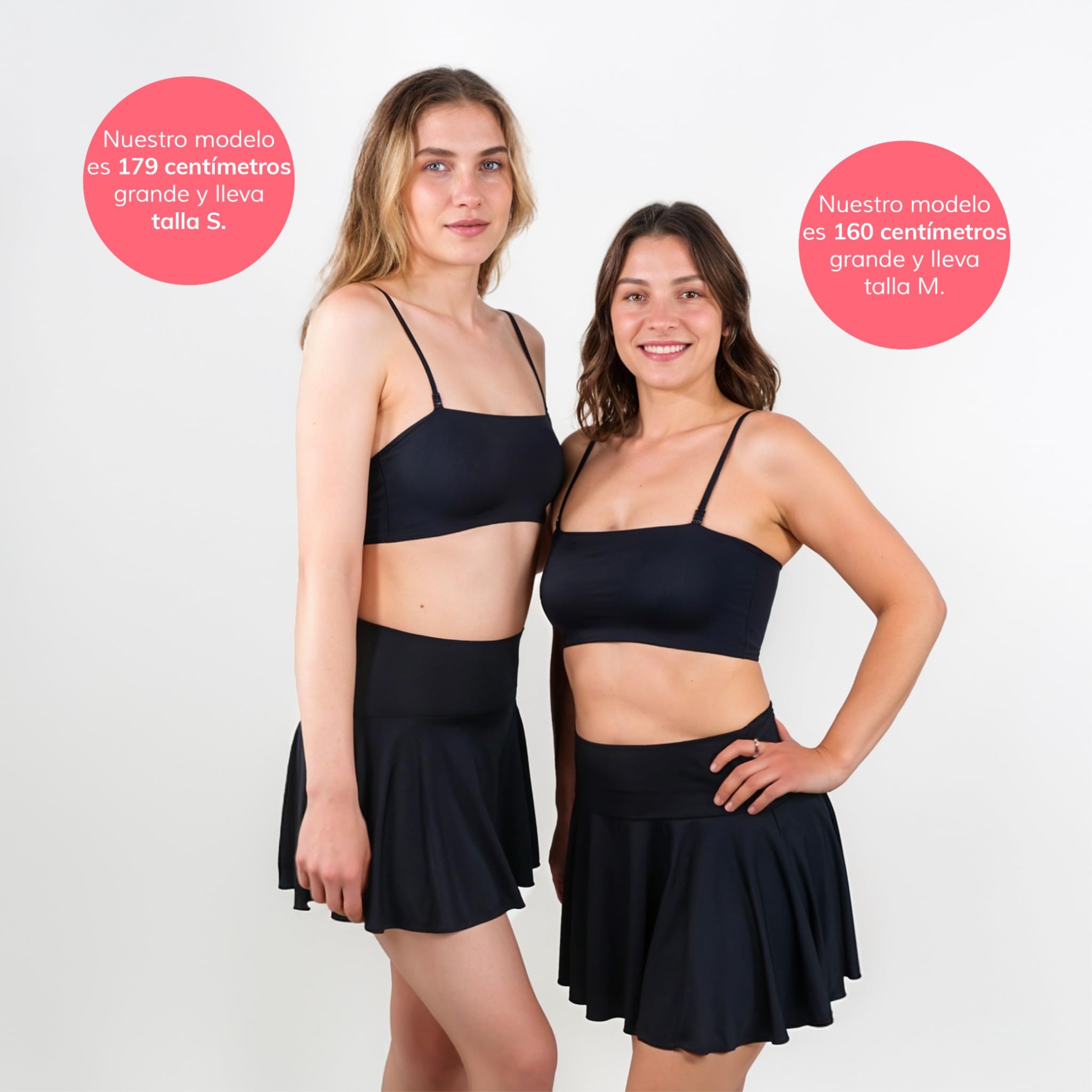 MYLILY Falda de Bikini para la menstruación Negra | Bikini con Falda | Bikini menstruales Mujer | Ropa de baño Menstrual para Adolescentes | Bikini Menstrual | Falda de Bikini | Period Swimwear