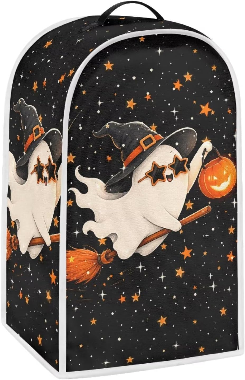 Halloween Blender Cover for Kitchen Countertop Funny Ghost Small Appliance Dust Cover Kitchen Decor Food Processor Protector with Handle Blender Protection Accessories