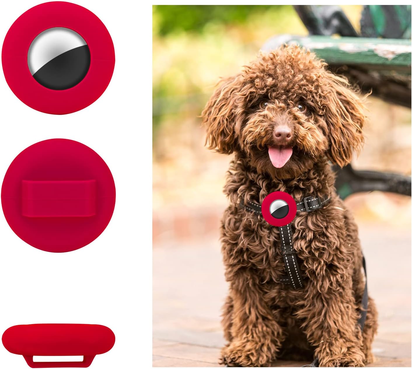 TOYMIS 2 Pcs Pet Collar Holder Compatible with AirTag - Image 4