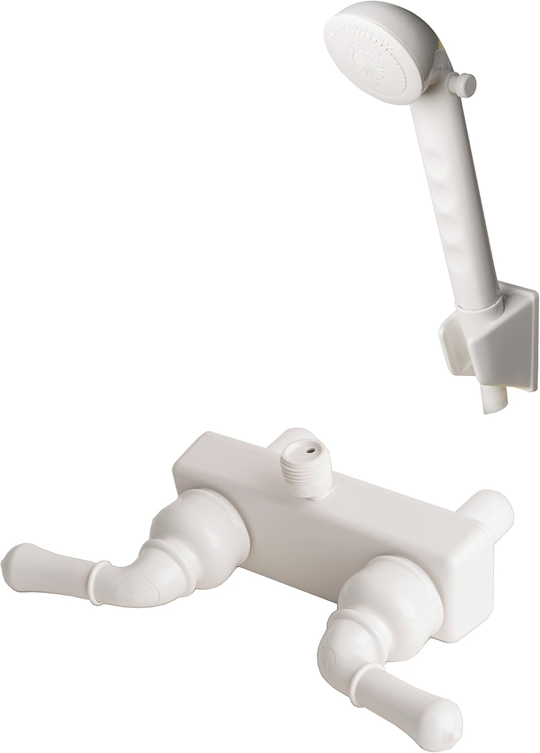 Laguna Brass 3220WT/4120WT RV/Motorhome Two Handle Non-Metallic Shower Diverter Valve with Matching Hand Shower Set