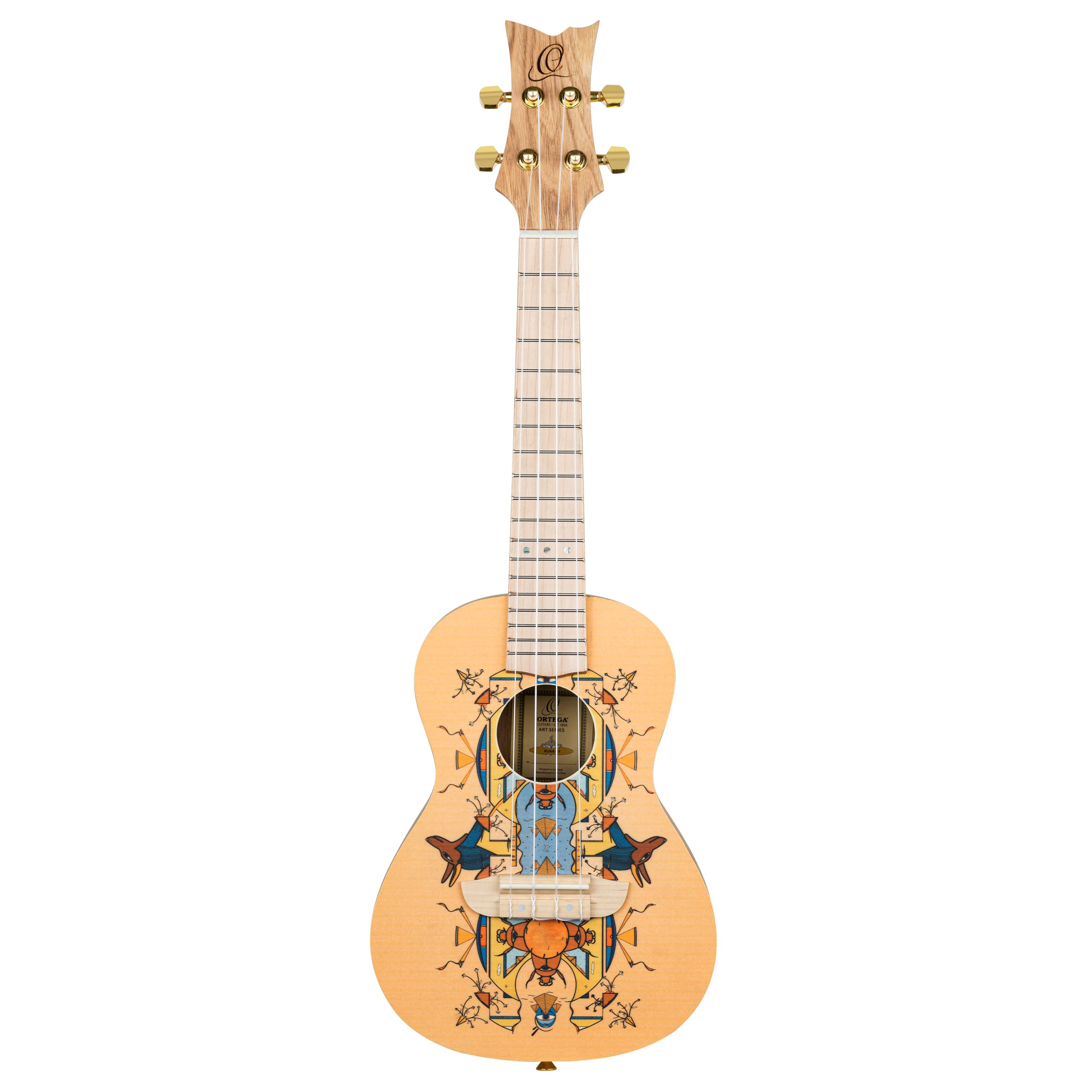 Ortega Guitars Konzert Ukulele Akustisch – Art Series – Fichte, Egypt (RUAR-EY)