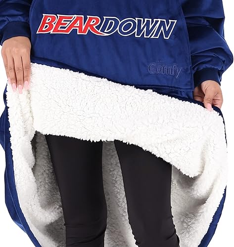 Miniatura 7 de THE COMFY - Manta portátil original de sherpa y microfibra, viene en tamaño extragrande, con cremallera de un cuarto, de talla única, y vista en