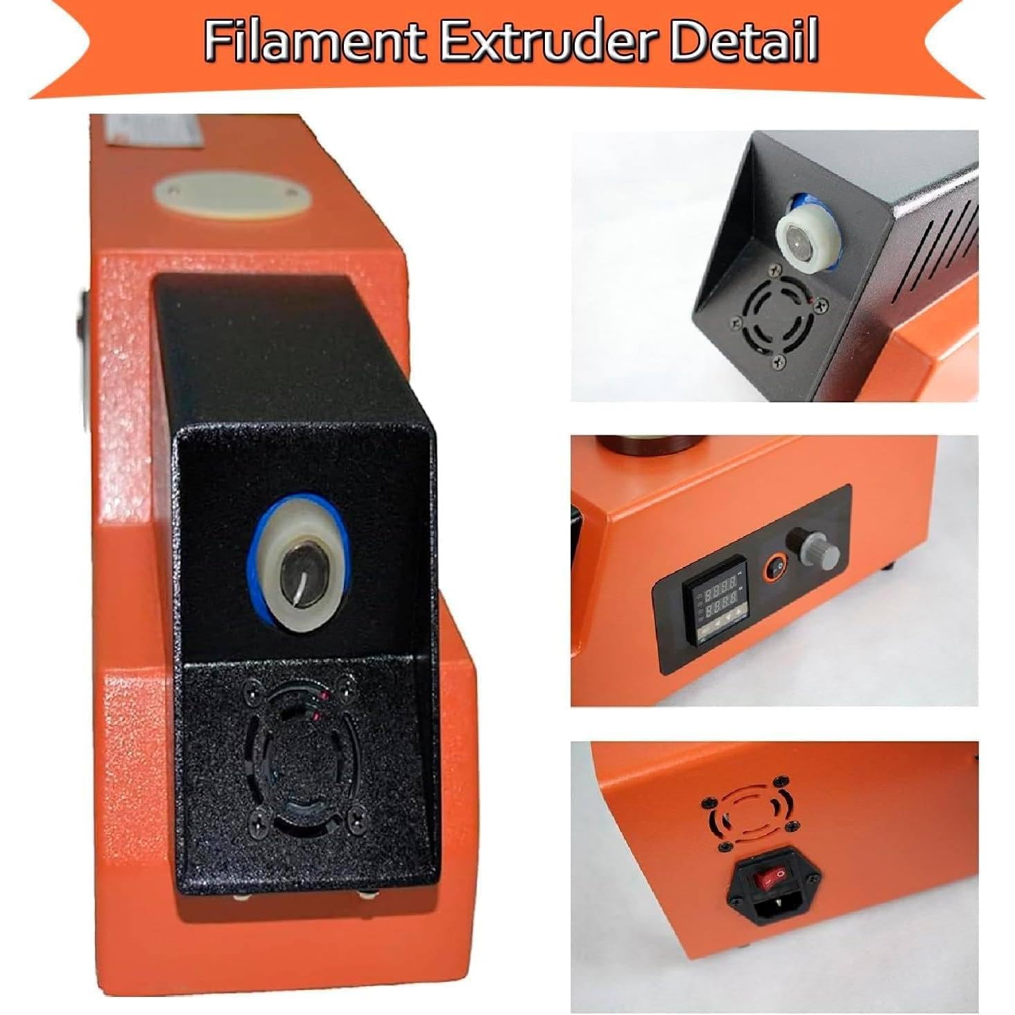 Máquina Extrusora De Filamento Para Impresión 3d: Crea Filamento Pla, Abs Y Pva Con 2 Moldes De Extrusión Y Control De Velocidad Ajustable