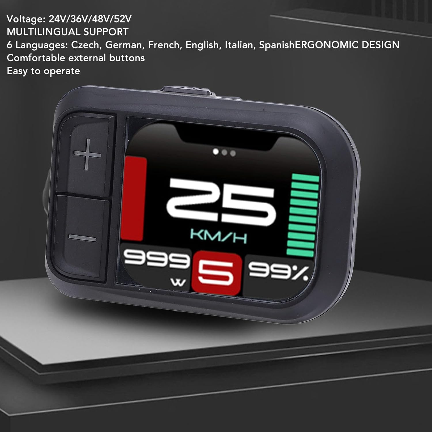 電気自転車LCDディスプレイメーター、24V 36V 48V 52V EバイクLCDディスプレイコントロールパネル電動スクーター用自