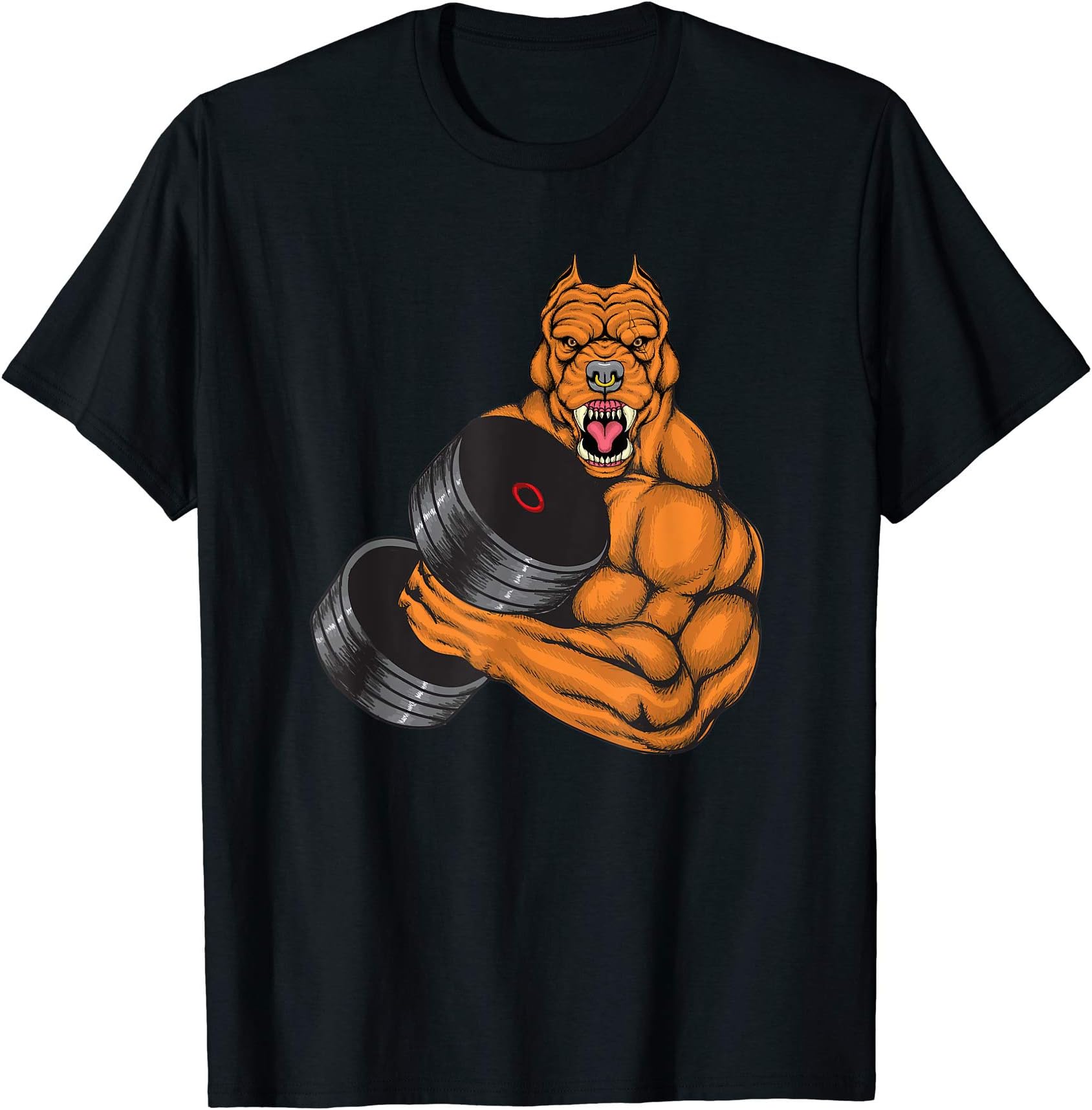 Pit Bull Gym Fitness - Weightlifting Deadlift Bodybuilding T-Shirt