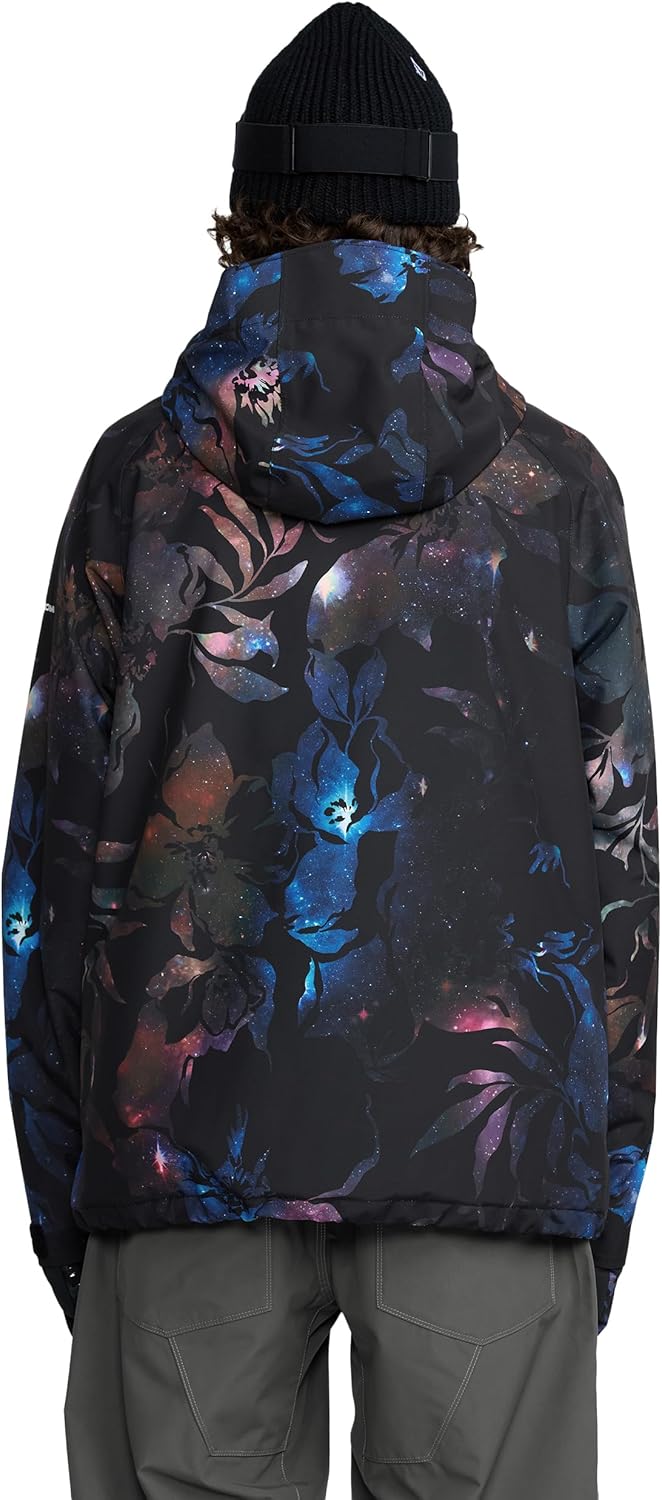 Volcom Men's 2836 Insulated Snowboard Jacket – 20K Waterproof, Recycled 2-Layer, Space Aloha, Large
