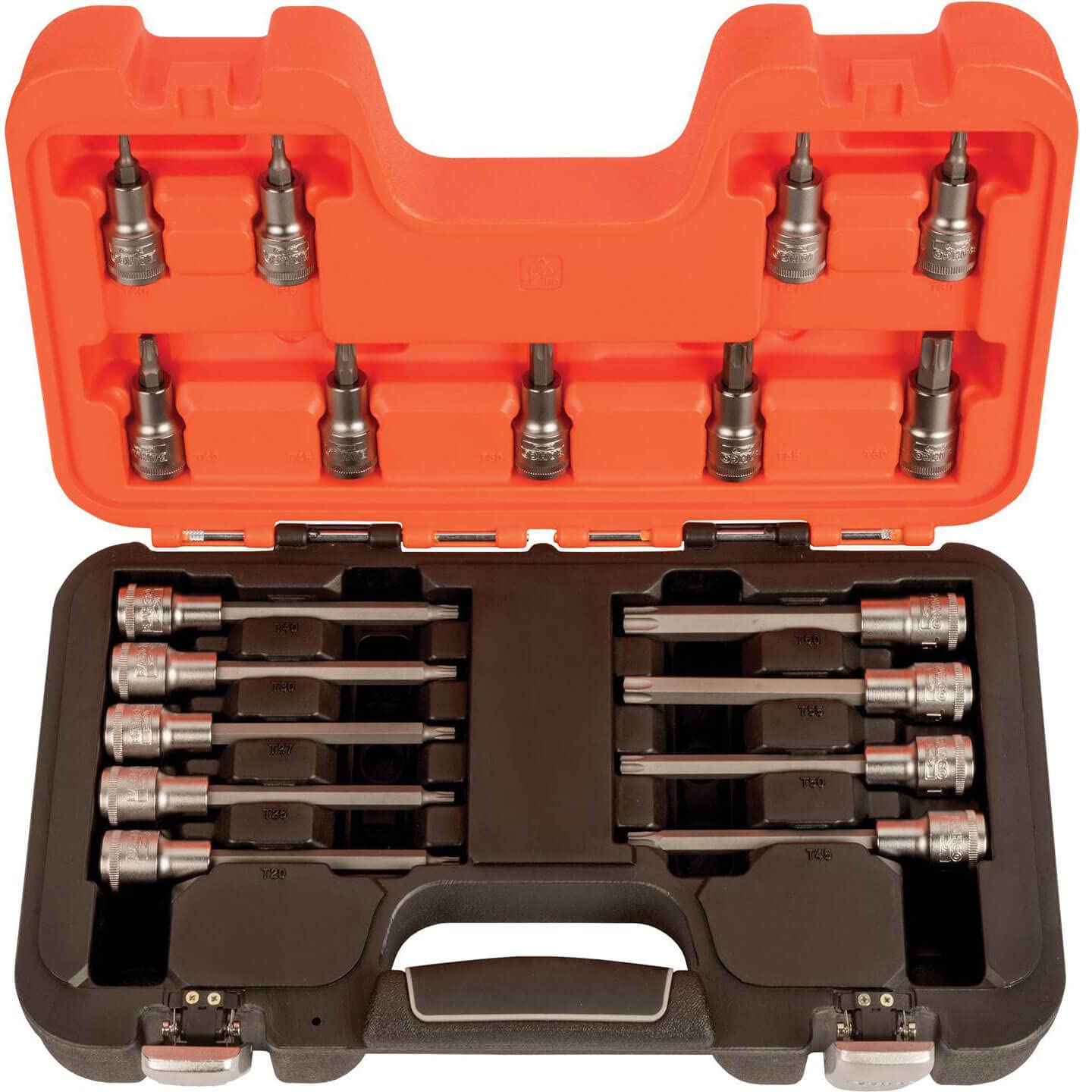 S18TORX 1/2in Drive Socket Set of 18 Metric, Multi-coloured