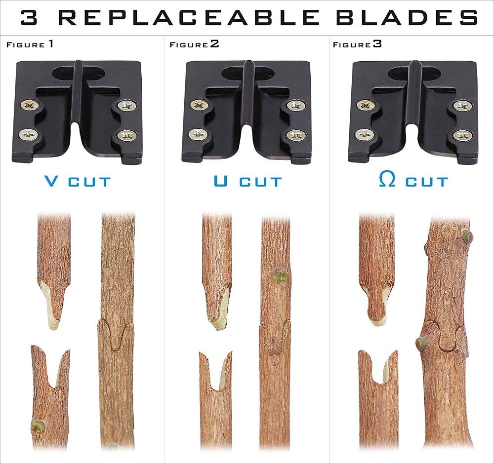 Garden Graft Tool, nożyce do cięcia kropel z 2 dodatkowymi ostrzami i 2 tasiemkami