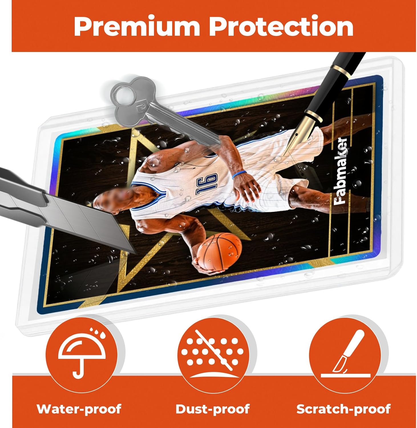 480 Hard Card Sleeves for Cards, 3" x 4" Hard Plastic Baseball Card Protectors, Ultra Clear Rigid for Baseball, Football, Sports Cards(240 Hard + 240 Soft Card Sleeves)