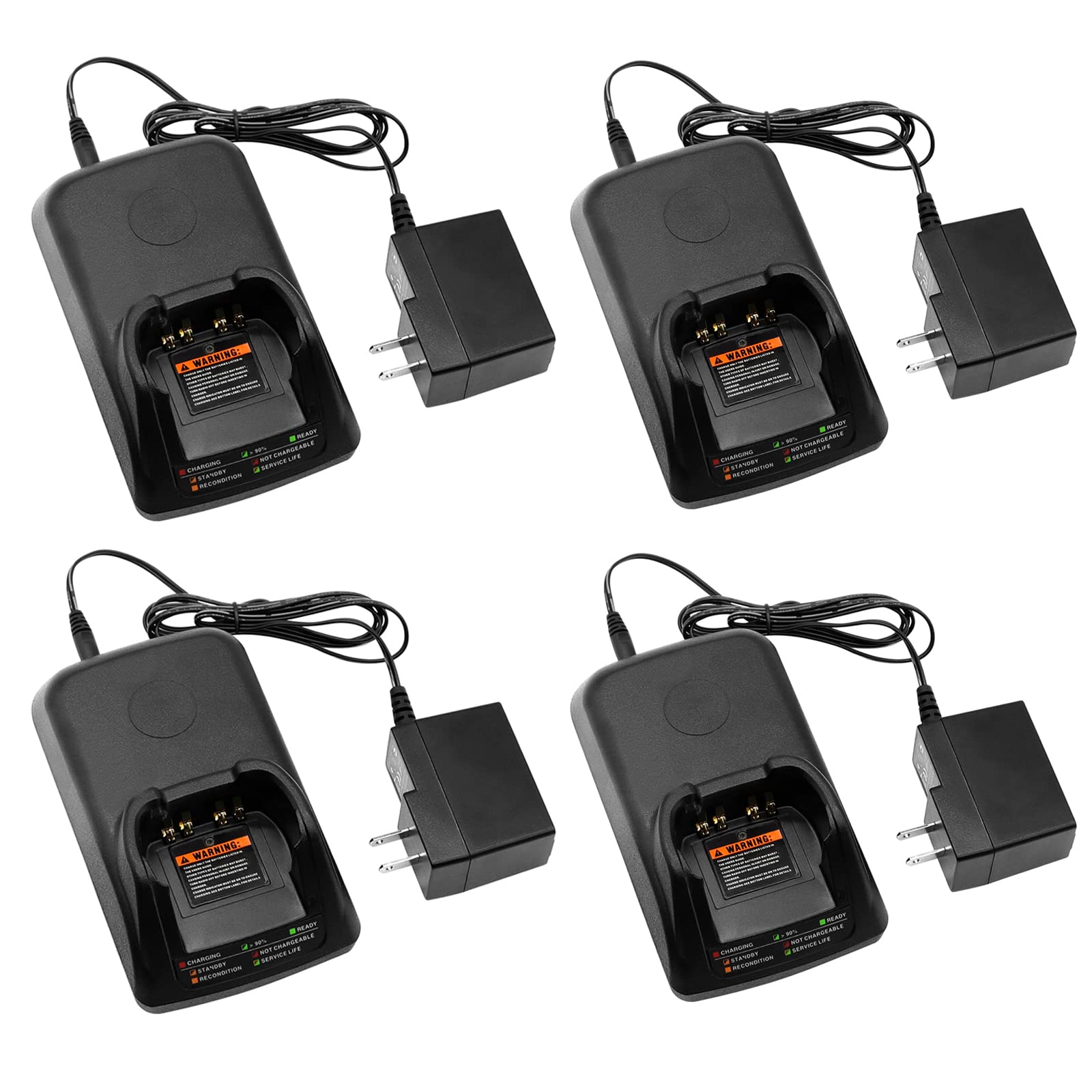 (4PCS) WPLN4232 Charger WPLN4232A [2025 New Version] for Motorola APX 6000 APX 6000xe APX 7000 APX 7000xe APX 8000 APX 8000xe NNTN7038 NNTN7038A NNTN7038B PMNN4486A PMPN4174A PMPN4174 Charger