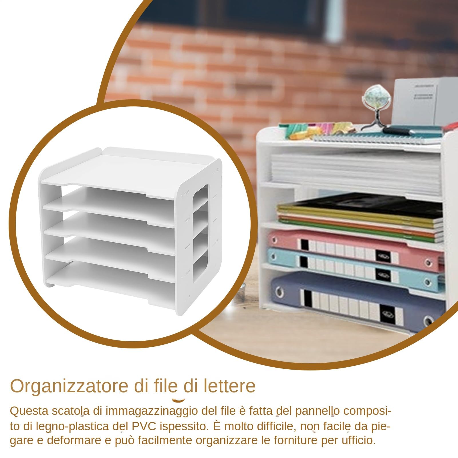 Desk Tray Organizer, Strong Load-Bearing File Holder, 3-Tier Paper Tray with Metal Mesh Design, Desktop Accessory for Teacher, Document, Storage, Home, Workstation, Studio, School